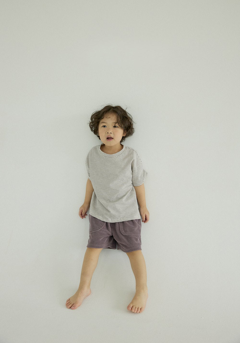 Everyday Tee - Short sleeves Purple Stripe