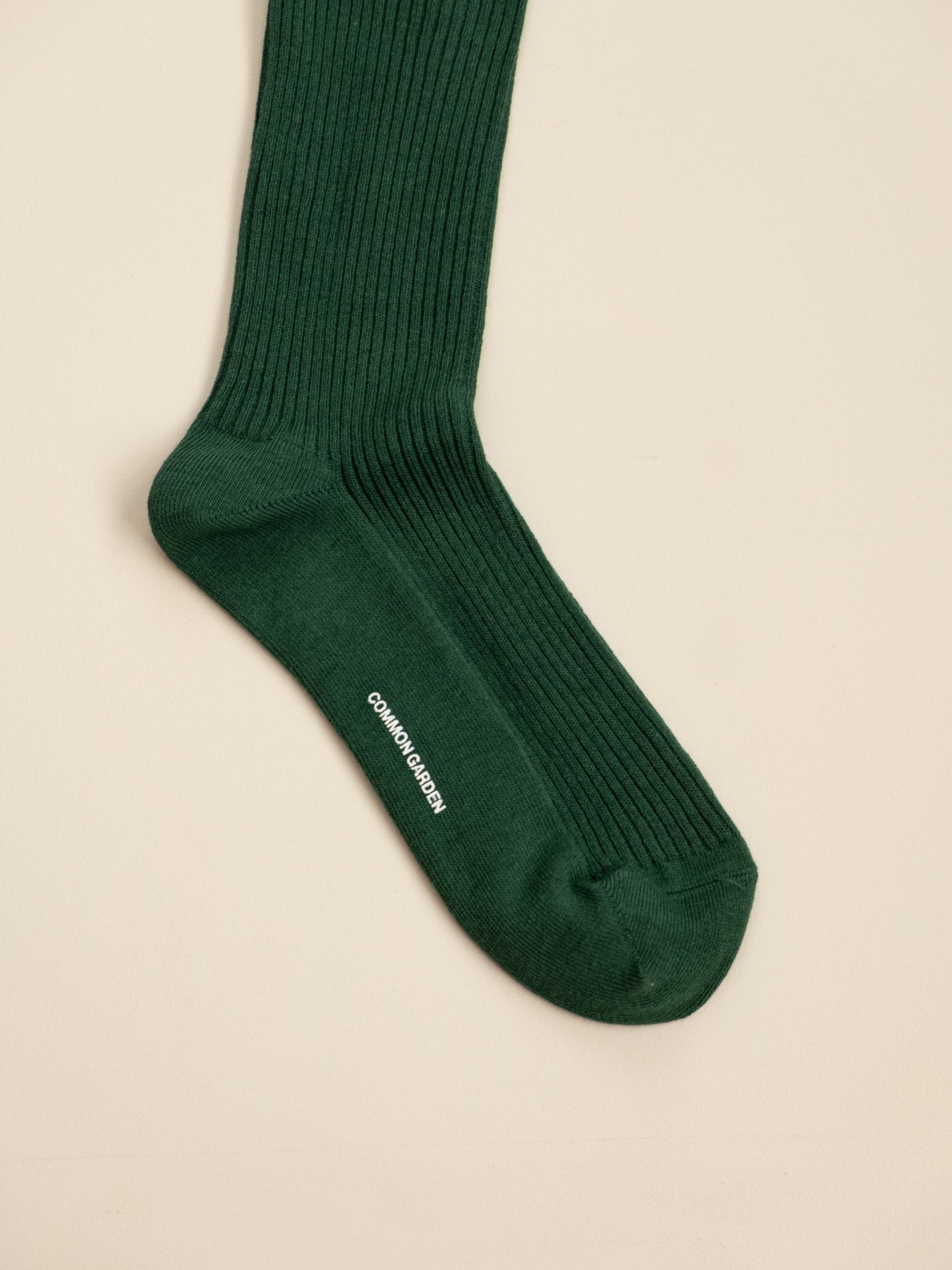 Cotton Ribbed Socks - Forest