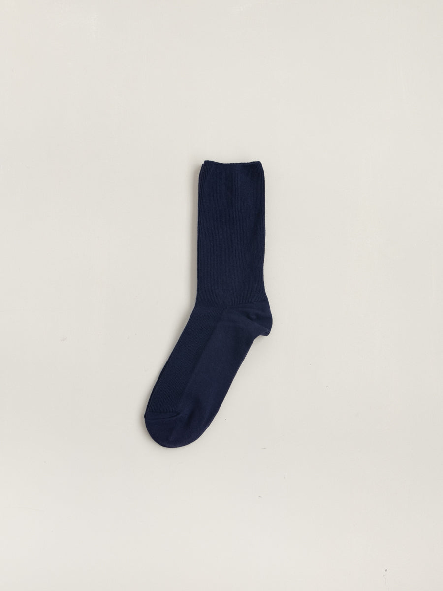 Unisex colour cotton 1x1 ribbed socks