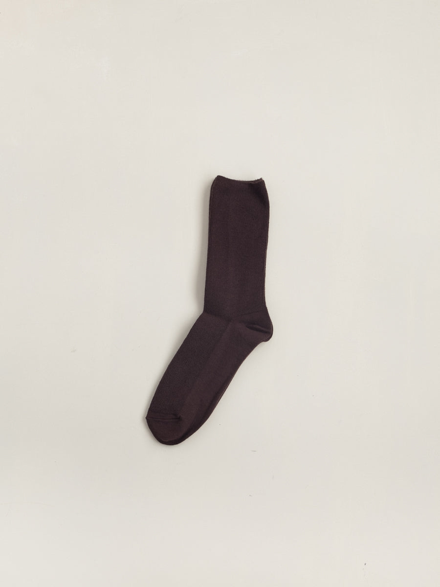 Unisex colour cotton 1x1 ribbed socks