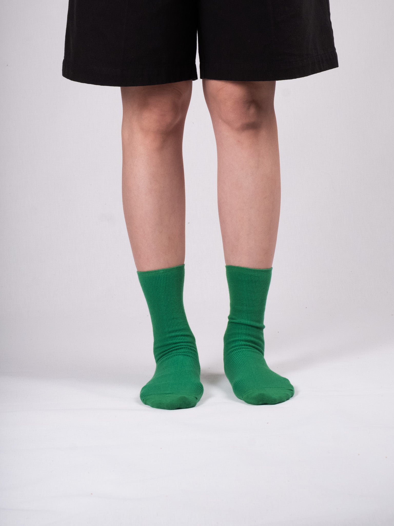 Fine ribbed socks - Emerald