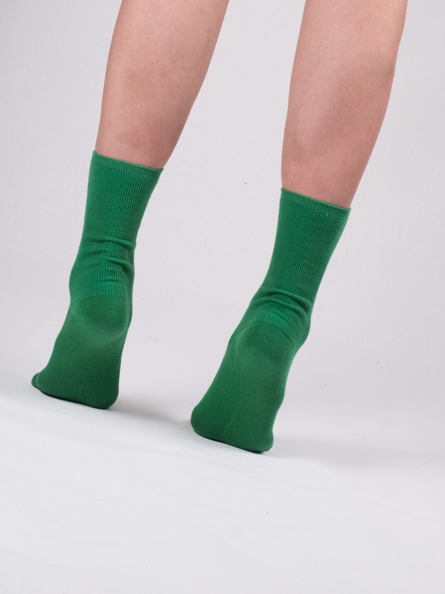 Fine ribbed socks - Emerald