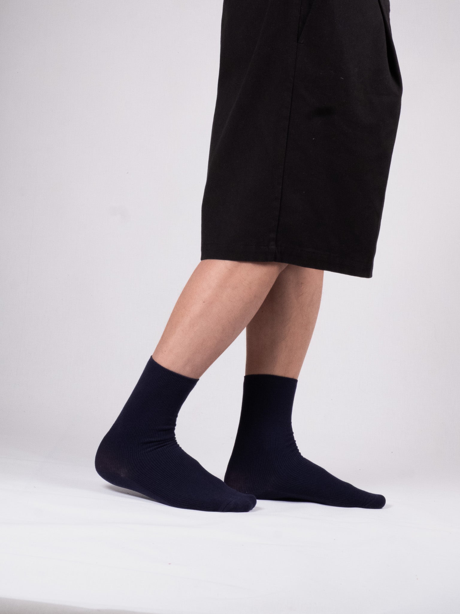Fine ribbed socks - Navy