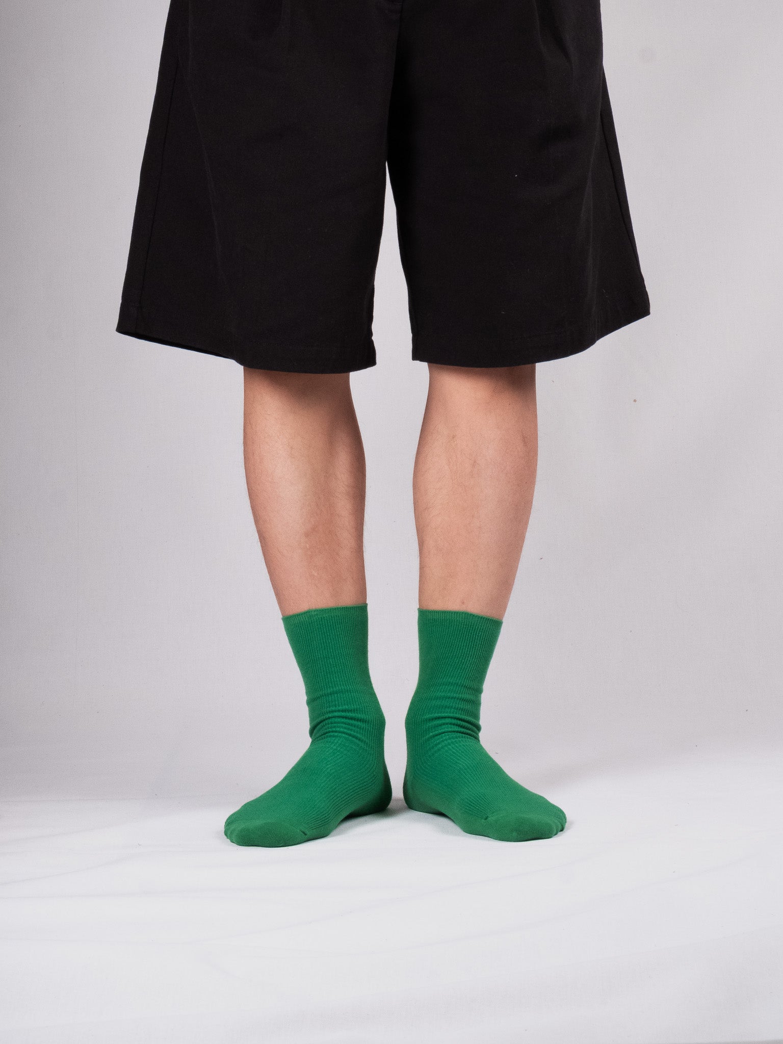 Fine ribbed socks - Emerald