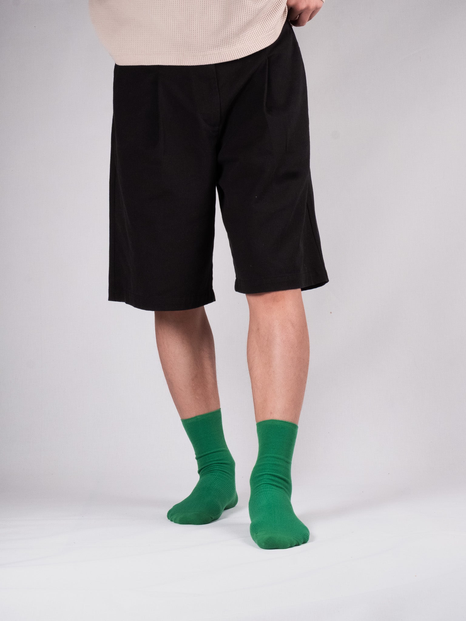 Fine ribbed socks - Emerald