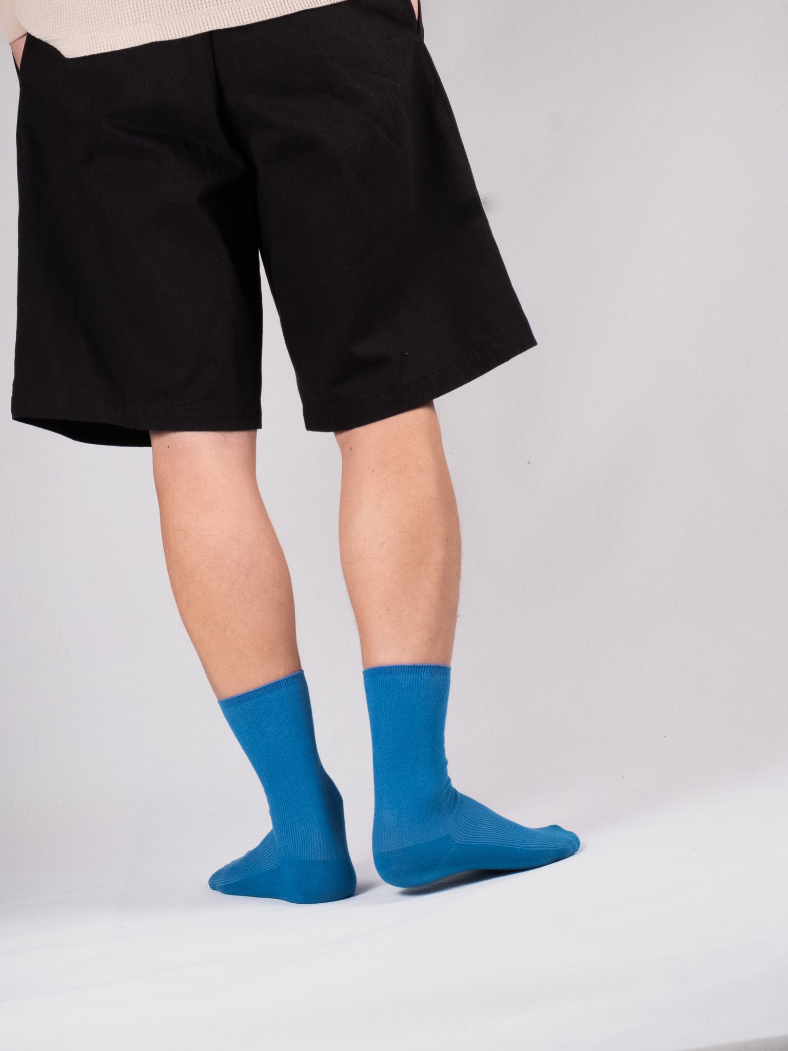 Fine ribbed socks - Classic Blue