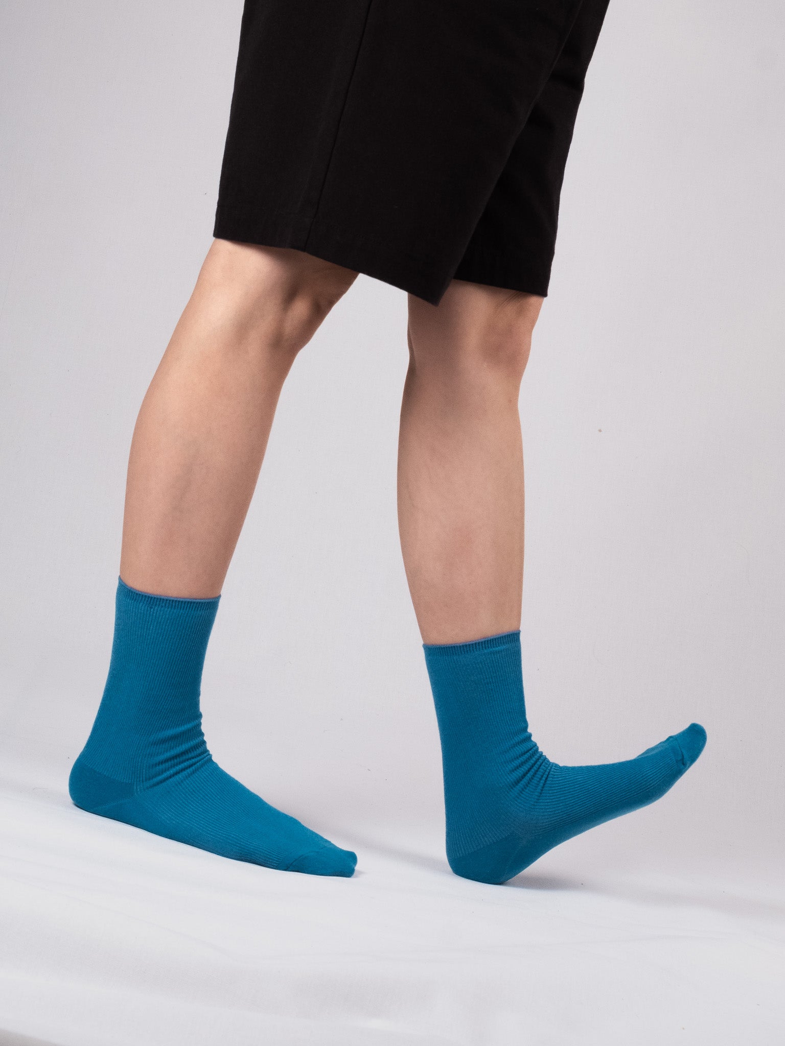Fine ribbed socks - Classic Blue