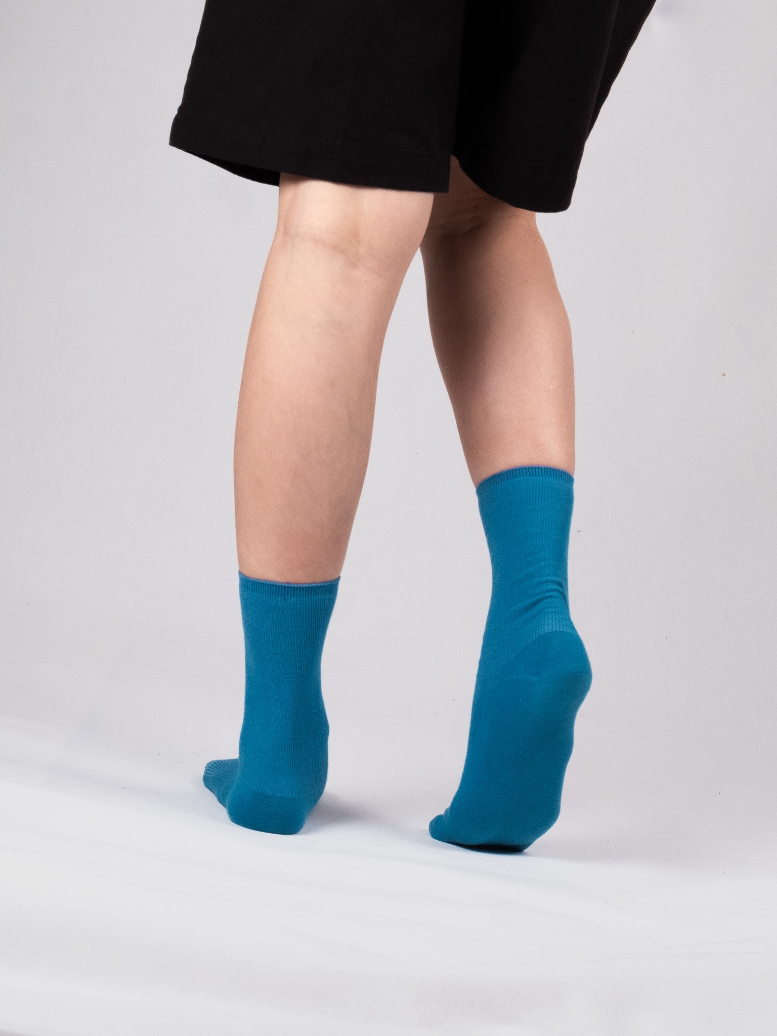 Fine ribbed socks - Classic Blue
