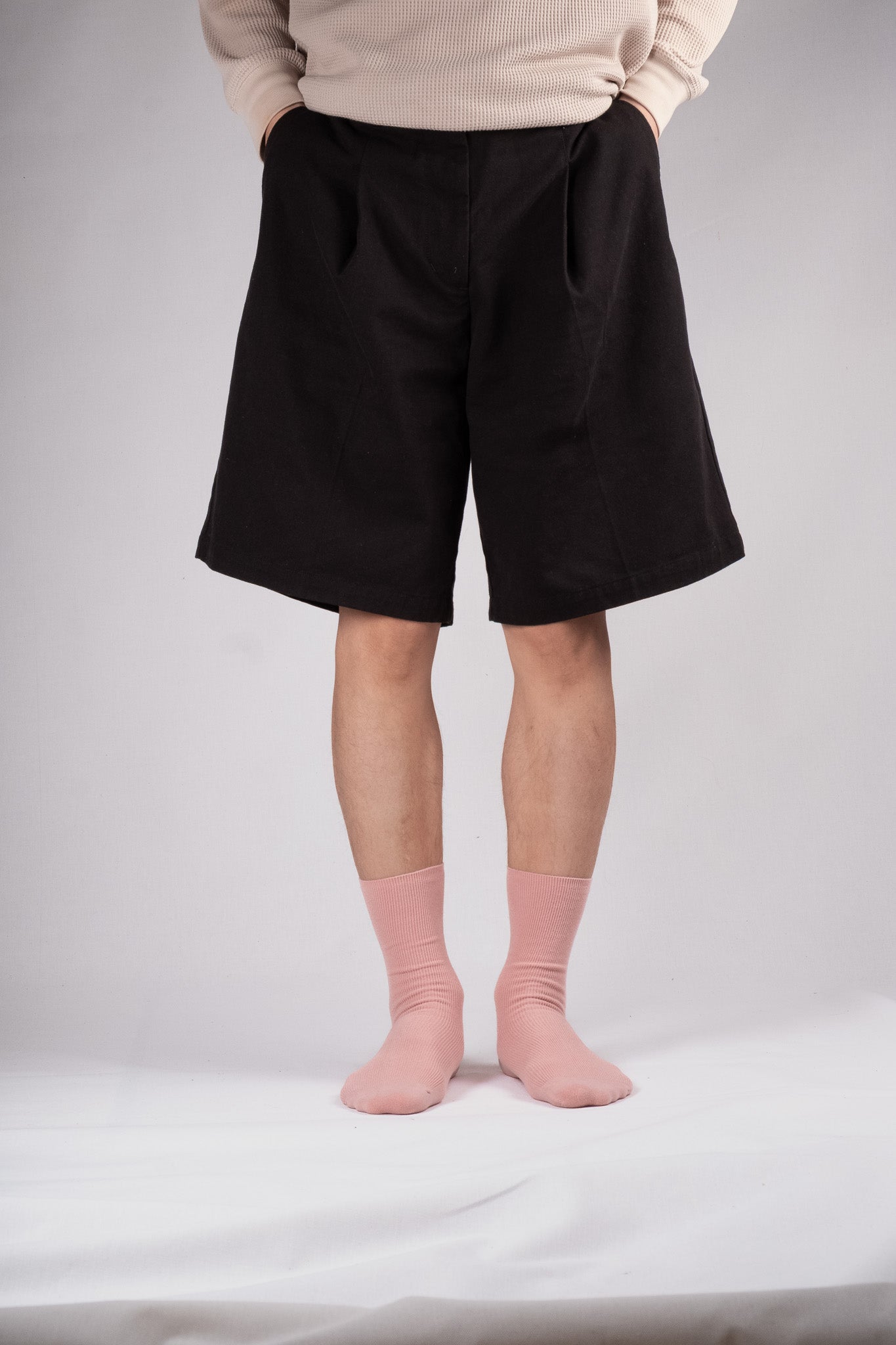 Fine ribbed socks - Blush