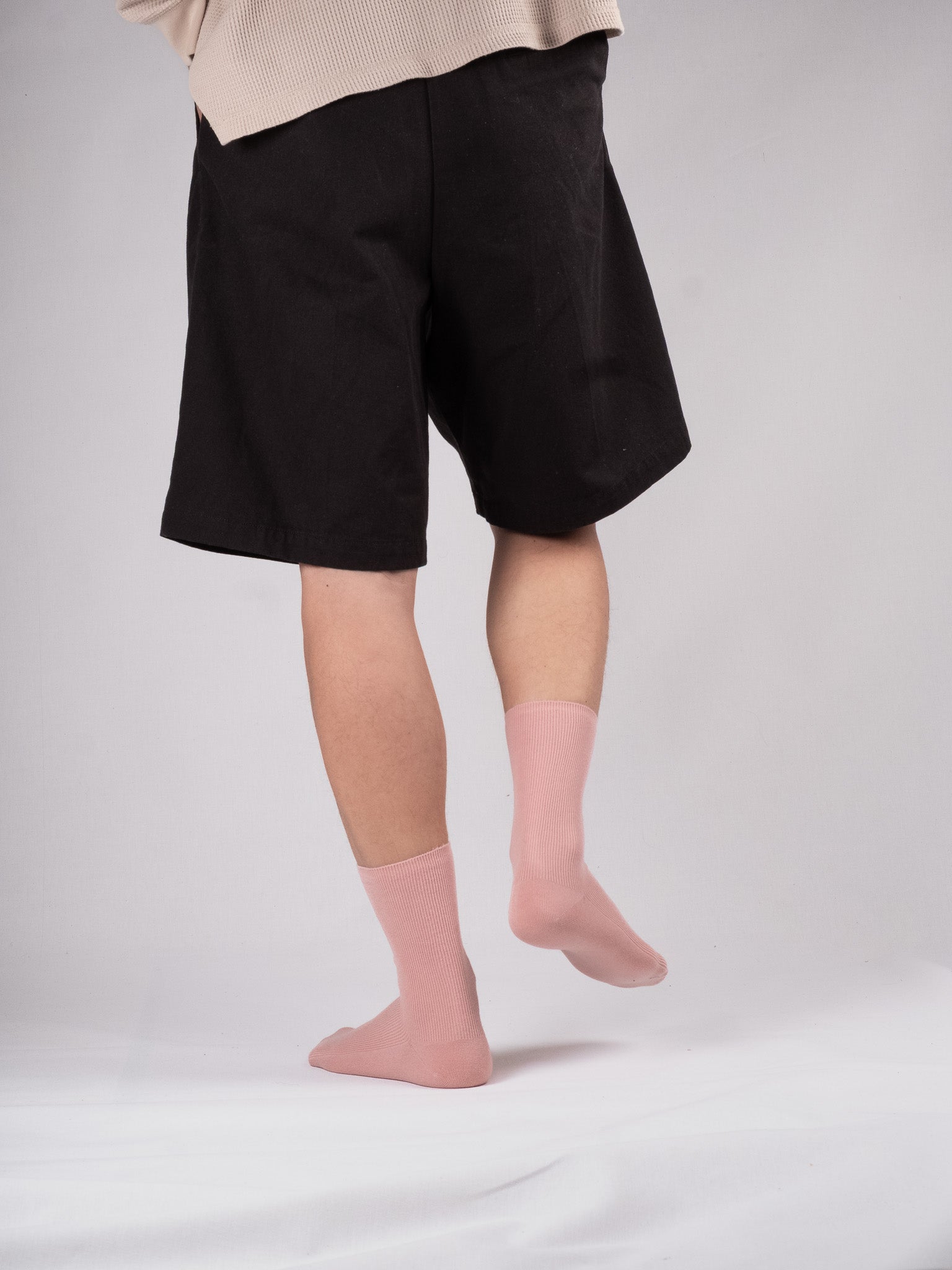 Fine ribbed socks - Blush