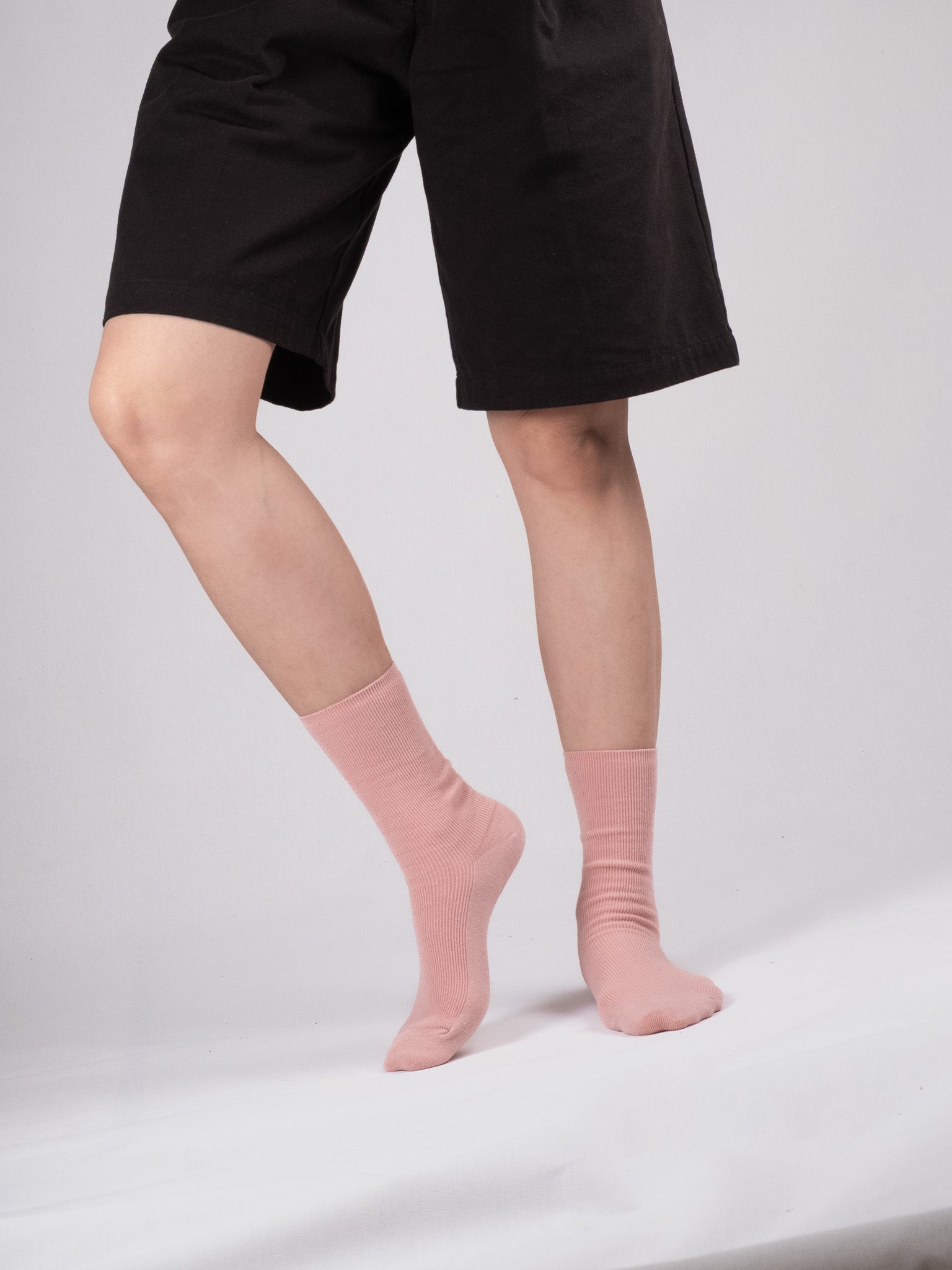 Fine ribbed socks - Blush