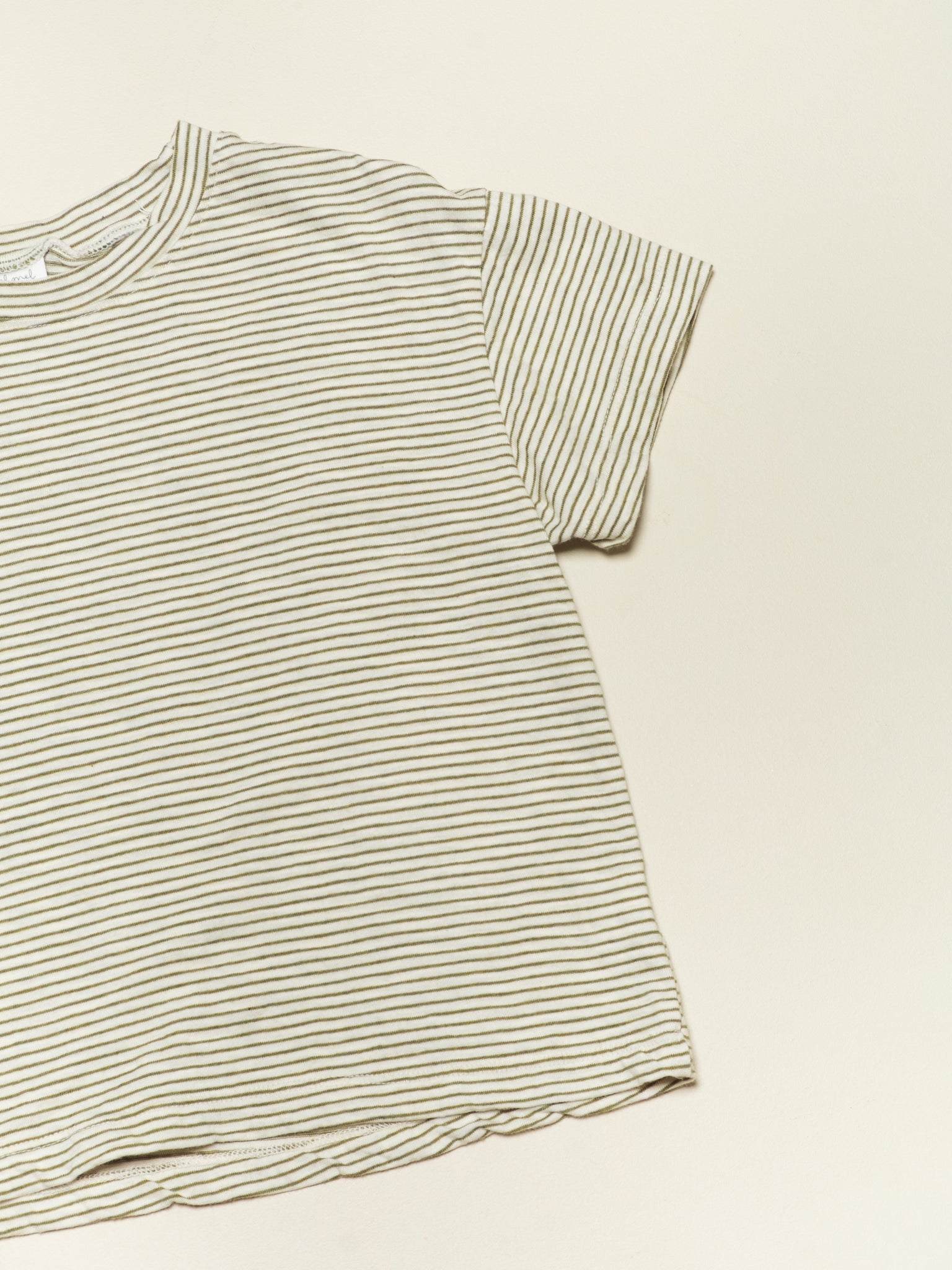 Everyday Tee - Short sleeves Olive Stripe