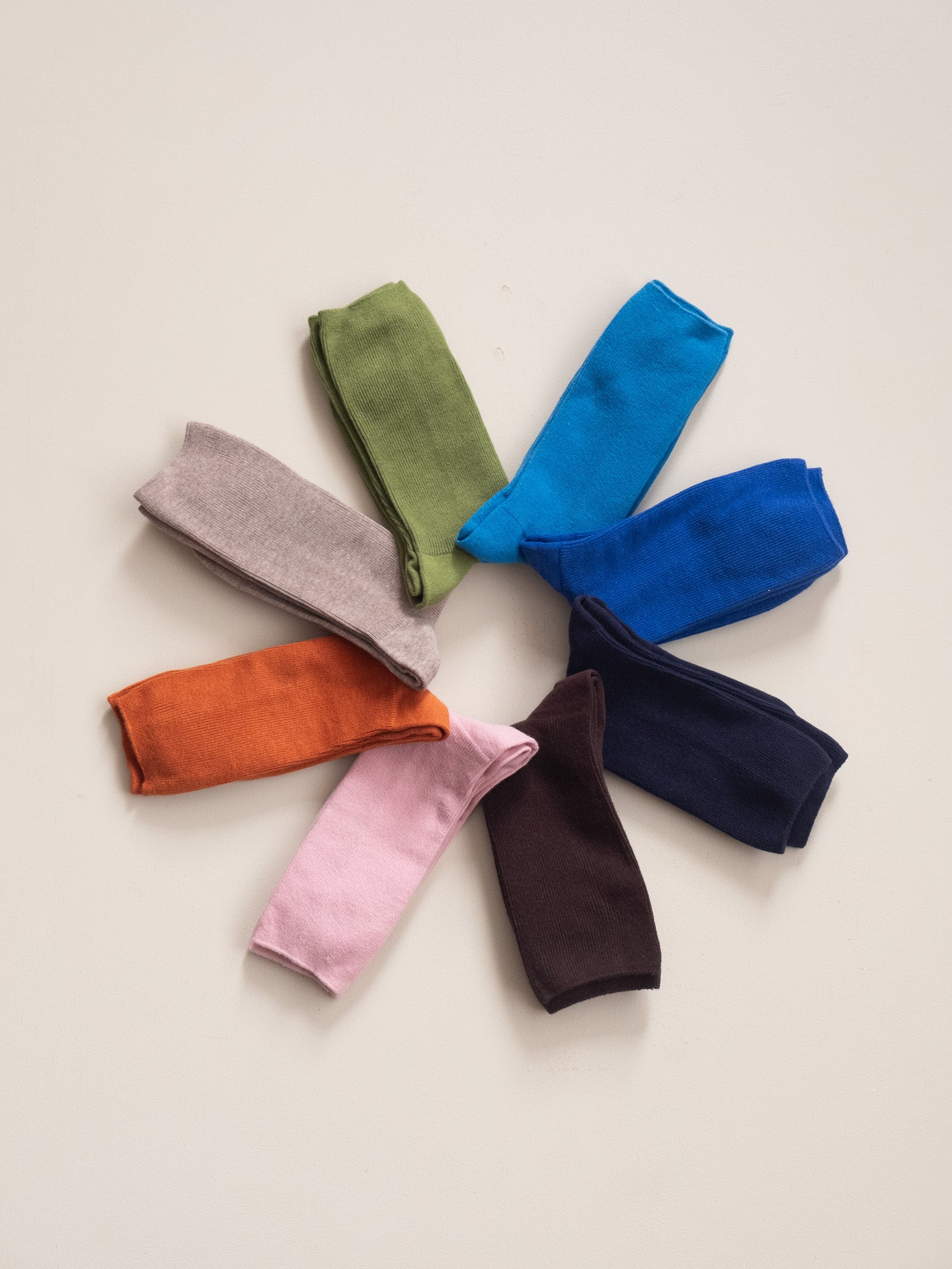 Unisex colour cotton 1x1 ribbed socks