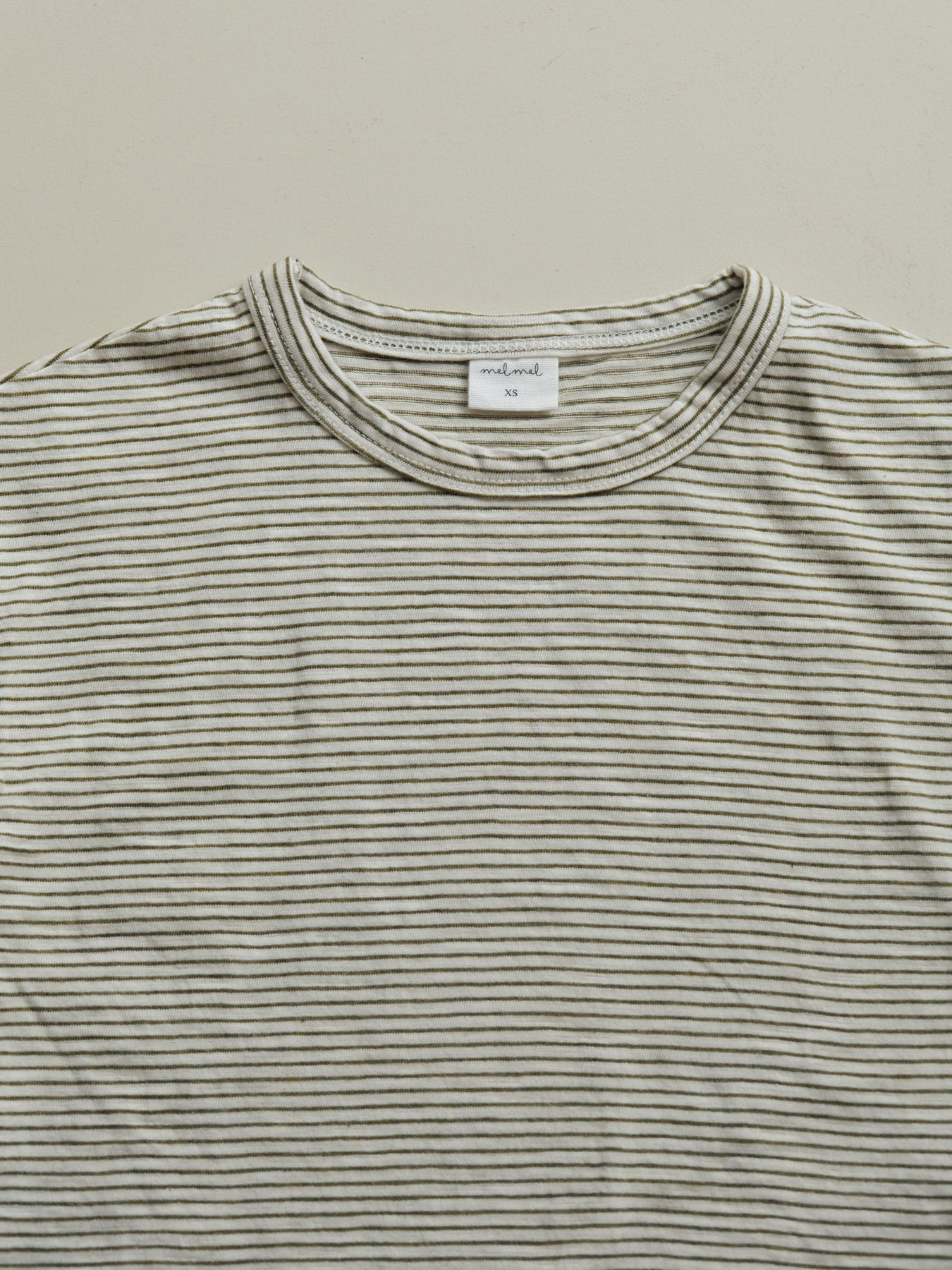 Everyday Tee - Short sleeves Olive Stripe