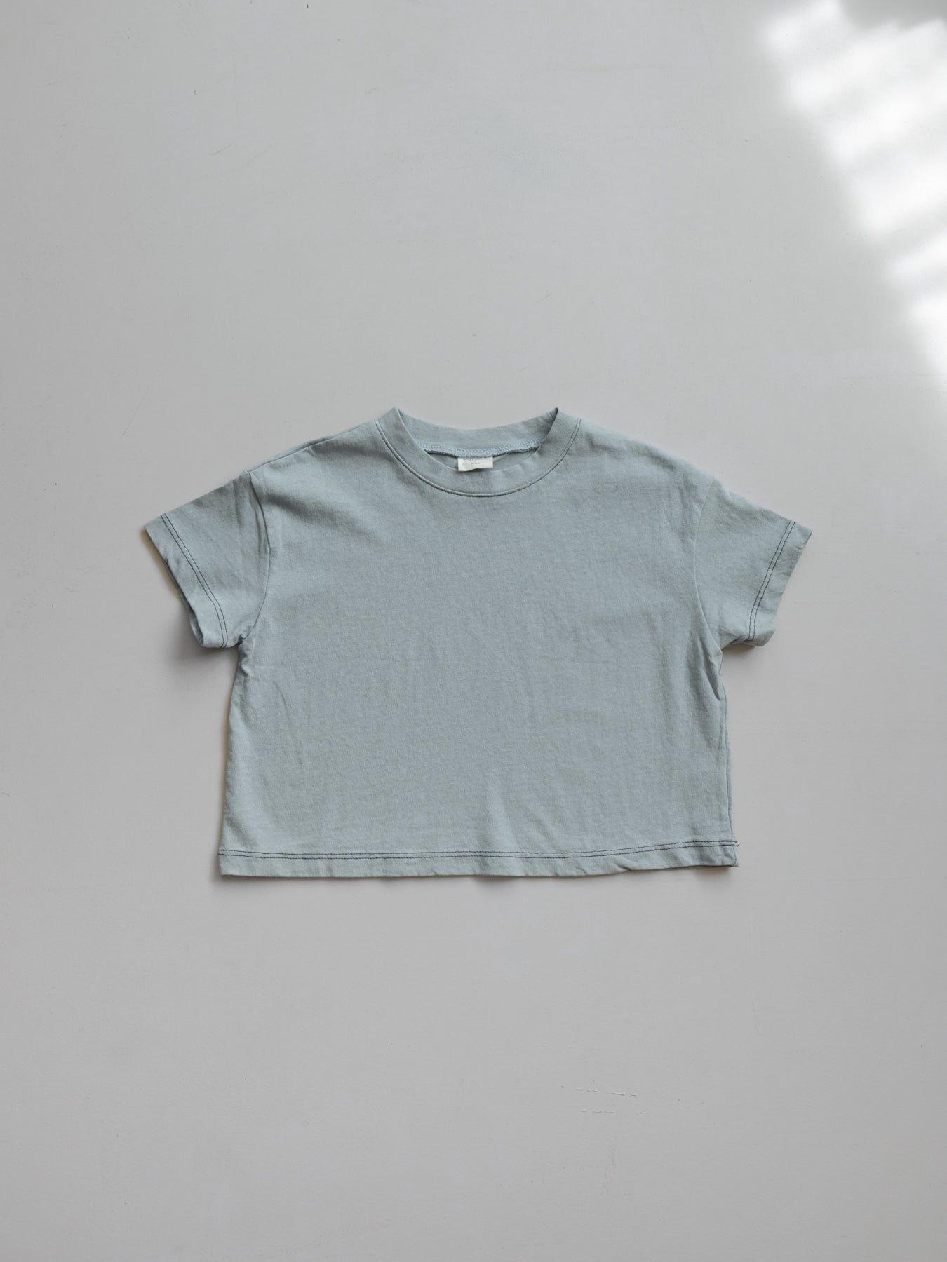 Boxy short sleeve Tee no.3 - Duck Egg