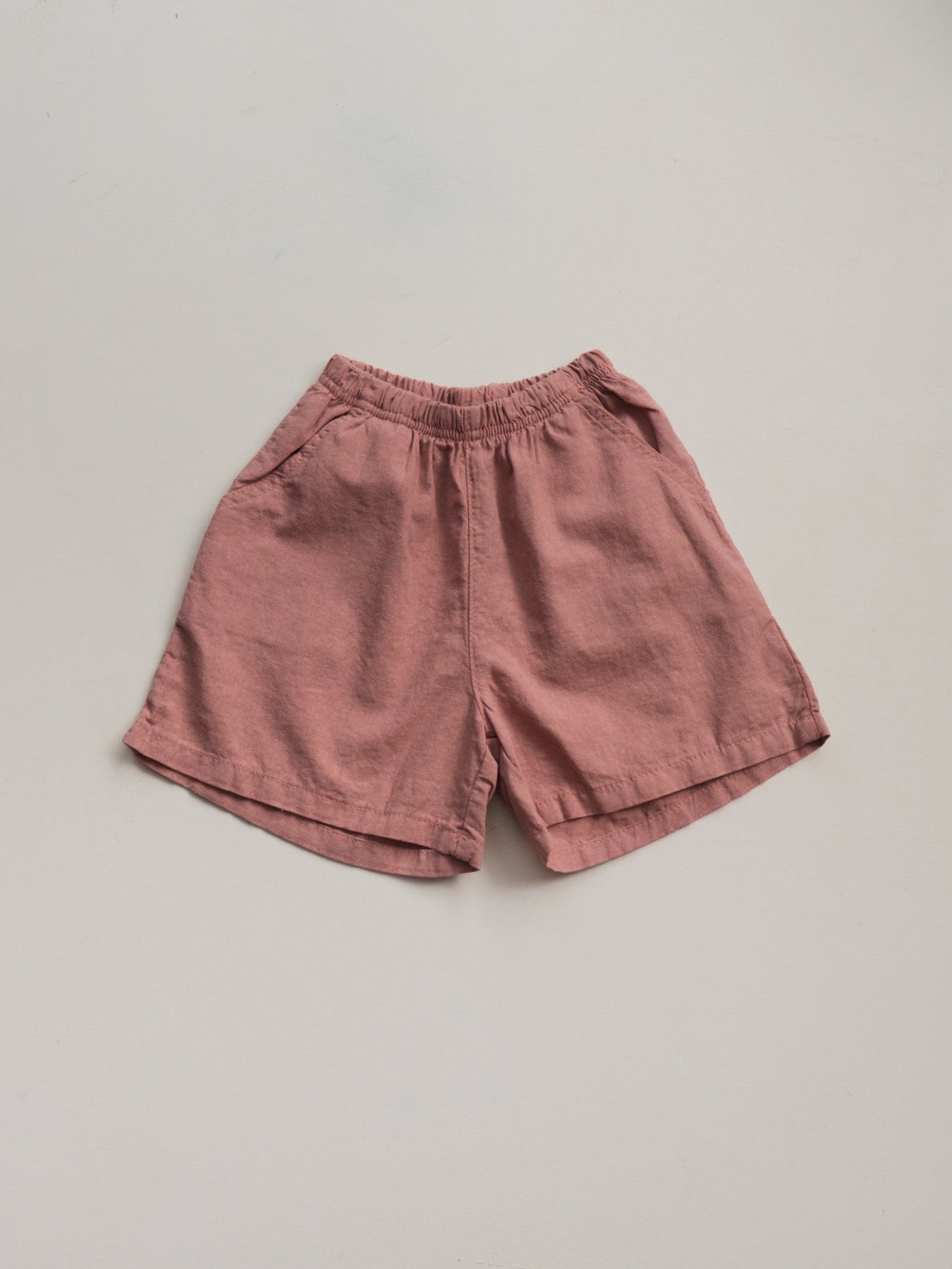 Linen short- Indian Pink